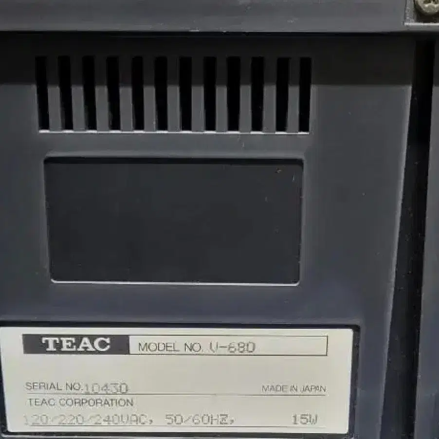 티악 TEAC V680 3헤드 카세트 데크 플레이어.n