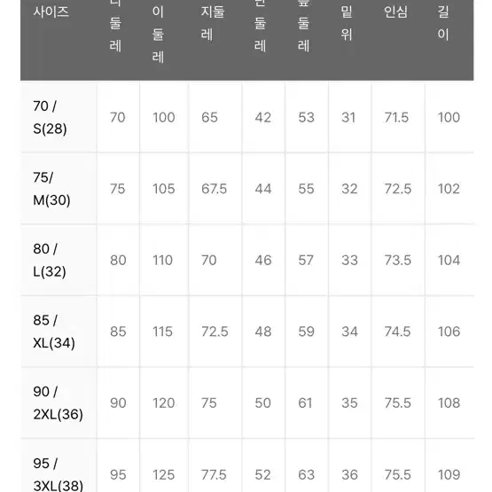 엄브로 맨투맨+바지 남성용