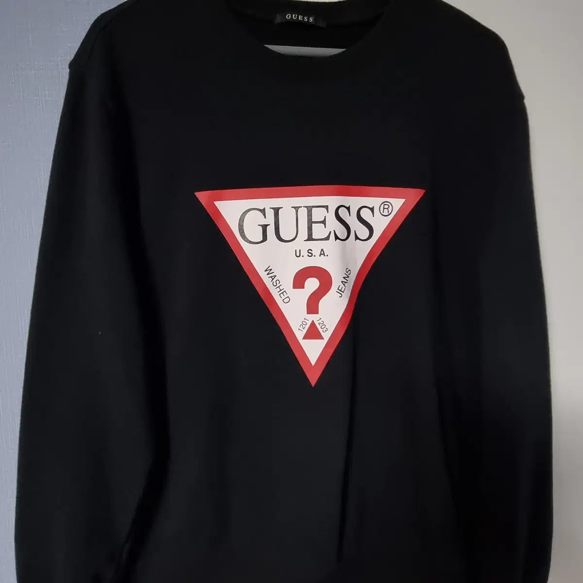 [XL 100~105] Guess 게스 블랙 맨투맨