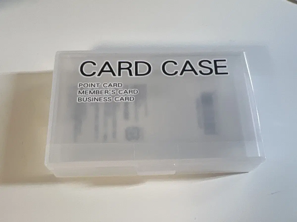 Japan Seria Daiso kard case sell Transparent case packaging