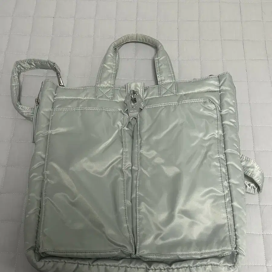 SSRL raven expandable tote bag silver