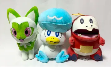 포켓몬스터 커다란 봉제 인형 ~냐오하-뜨아거(호게타)-콰쑤스 ~