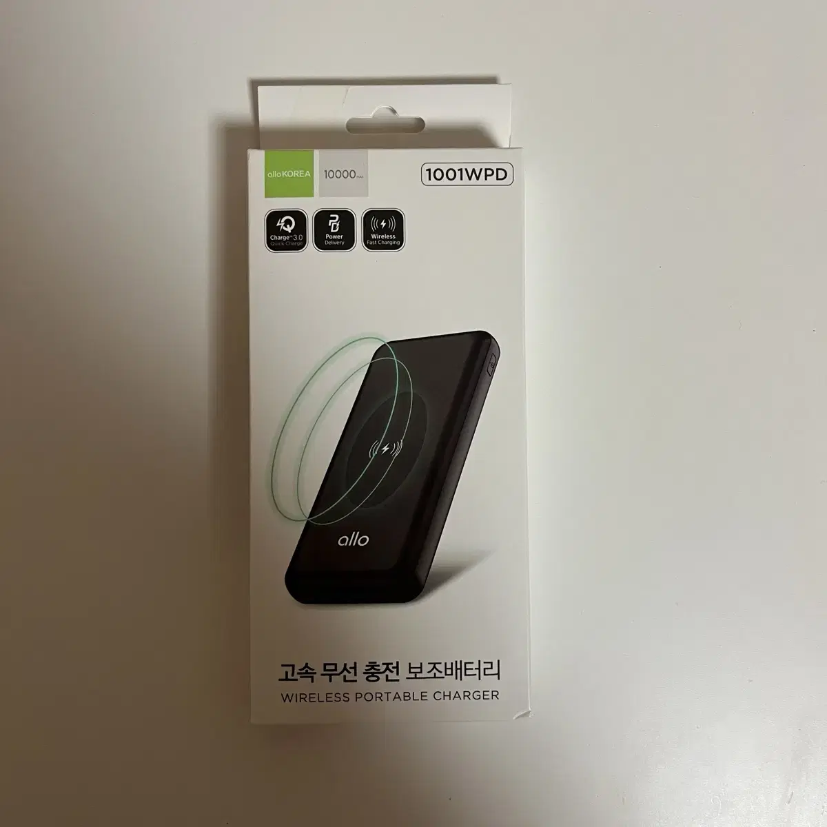 [새상품] 고속 무선 보조배터리 10,00mAh