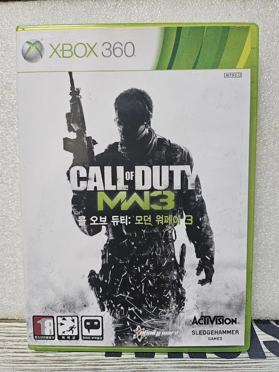 XBOX360 콜오브듀티 모던워페어3 정발 팝니다