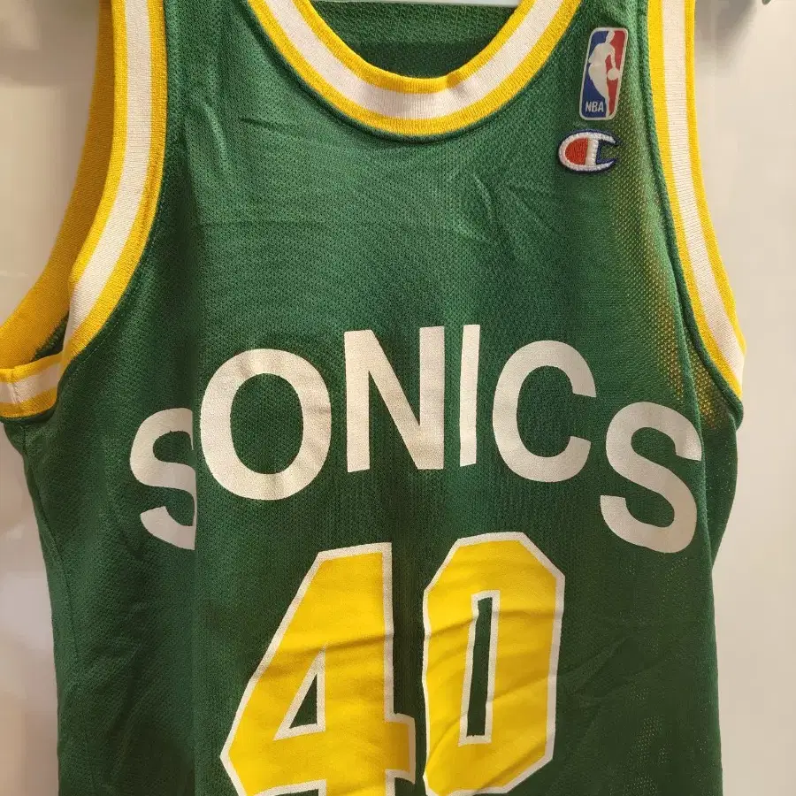 Shawn Kemp sonics NBA 져지 유니폼 챔피온 빈티지 S