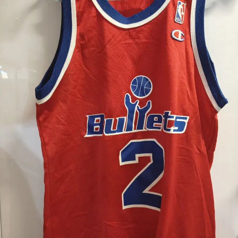 Washington bullets 불렟츠 웨버 챔피언 져지 유니폼 S