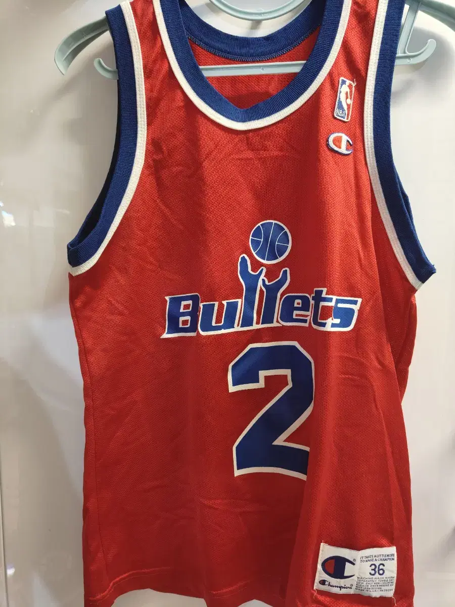 Washington bullets 불렟츠 웨버 챔피언 져지 유니폼 S