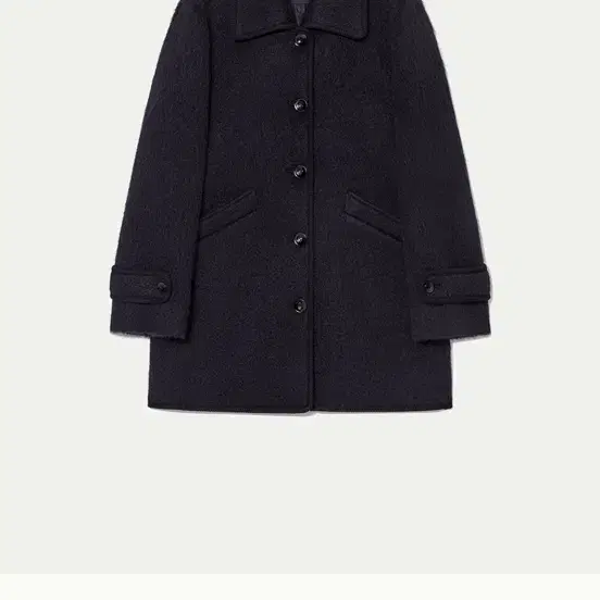 킨더살몬 Woolly Half Coat Navy