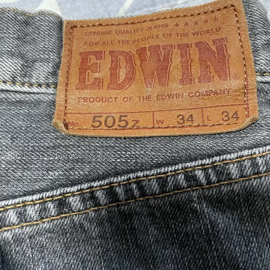 에드윈 edwin 505 흑청팬츠 34