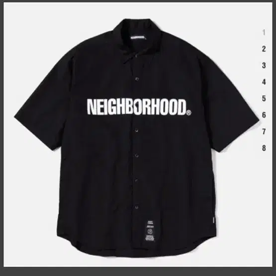 neighborhood trad c-shirts black [M]