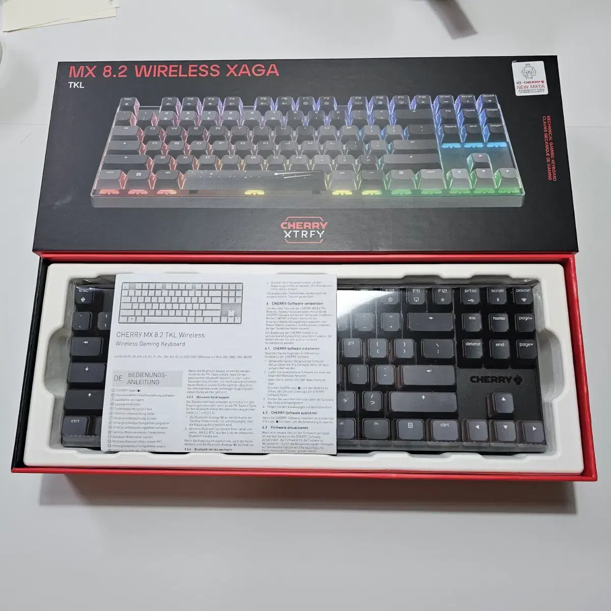 체리 mx 8.2 xaga tkl 체리 무선 게이밍 키보드