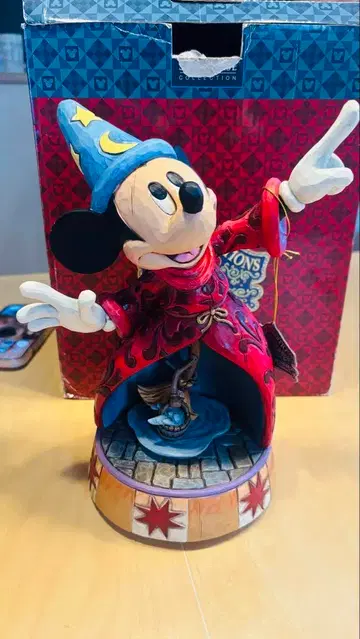 [ 디즈니전통]미키 판타지아 오르골 박스 있음 미사용