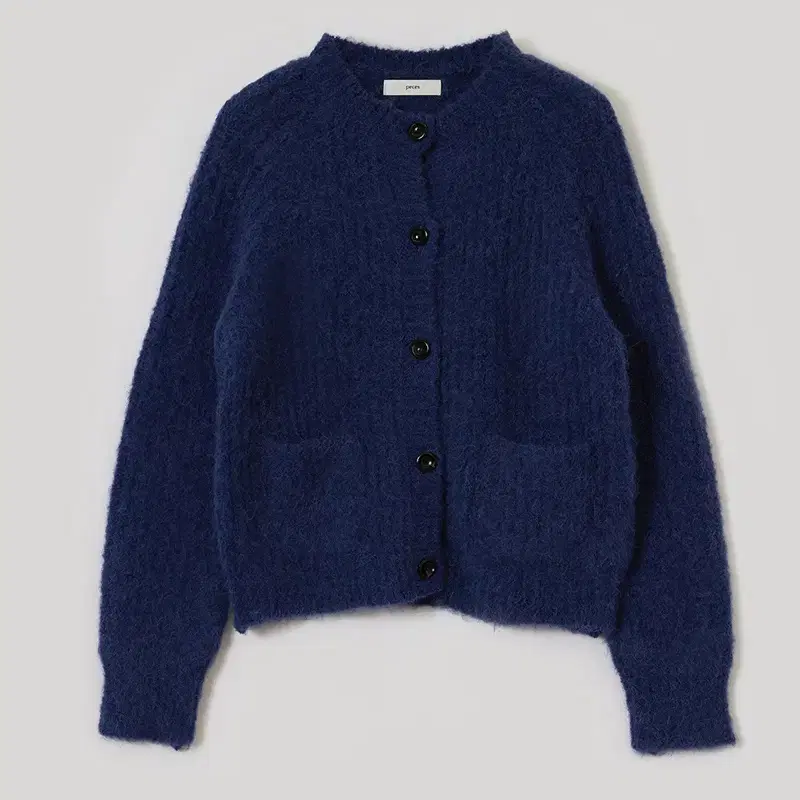 PECES 페세스 Alpaca knit cardigan Blue