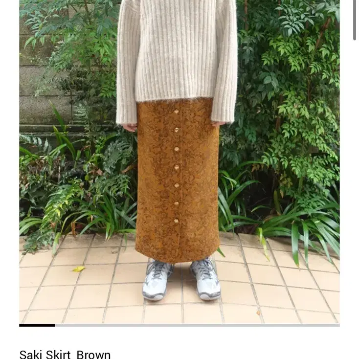 누아누 사키 스커트 Saki Skirt_Brown