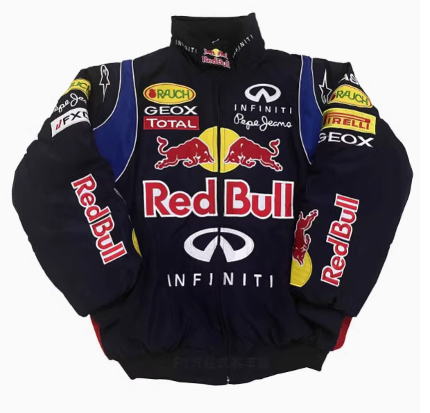 Red Bull Racing Jacket Vintage Old School Street Bike Jumper F1