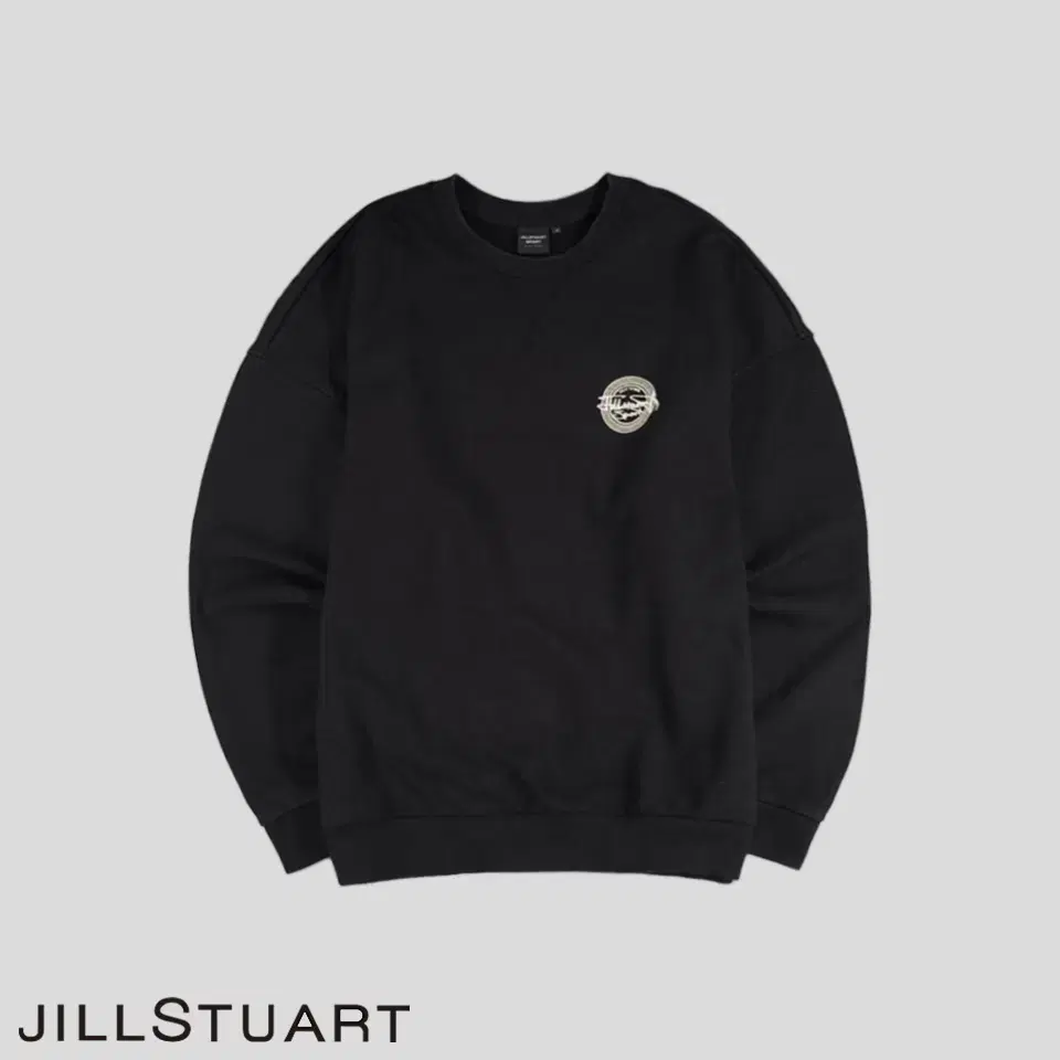 JILLSTUART SPORT 질스튜어트 스포츠 블랙 자수로고 코튼혼방