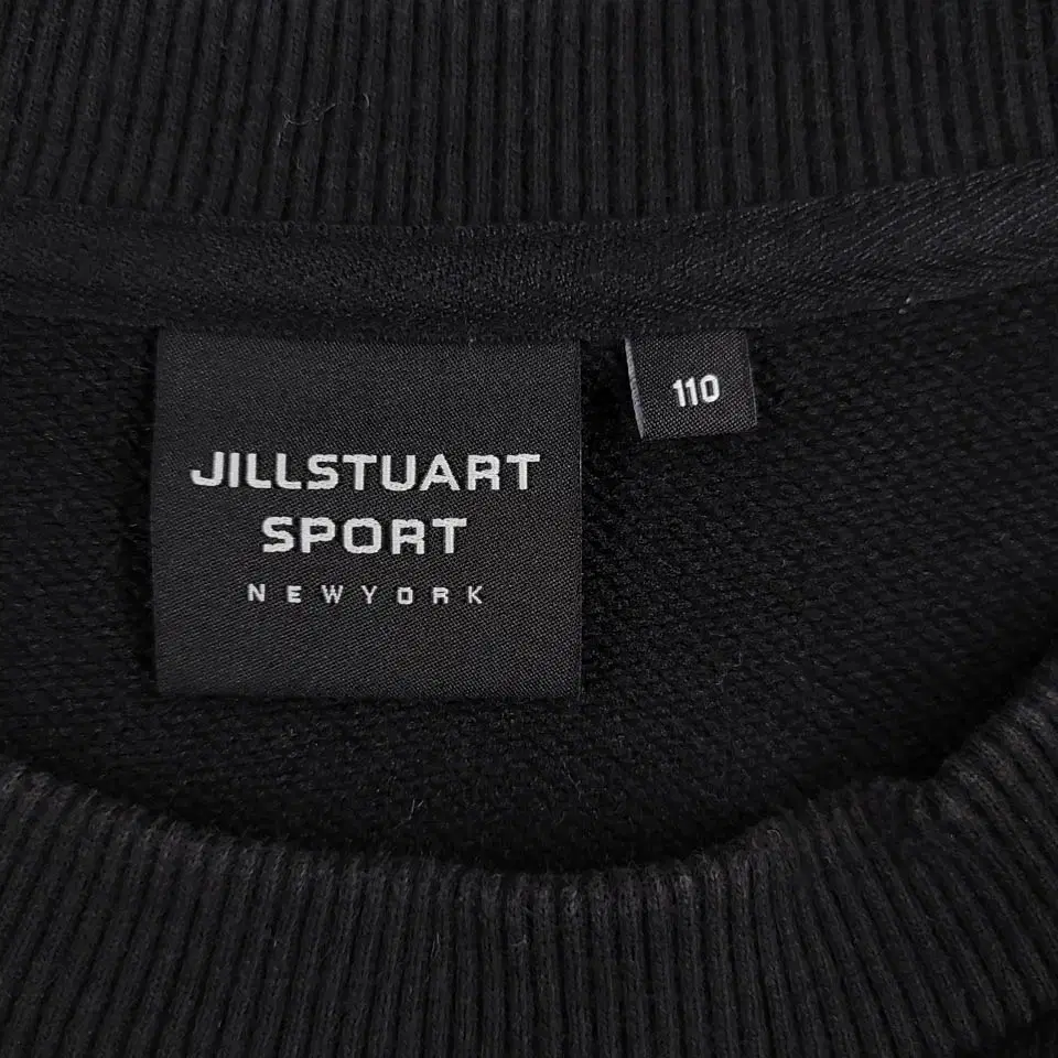 JILLSTUART SPORT 질스튜어트 스포츠 블랙 자수로고 코튼혼방