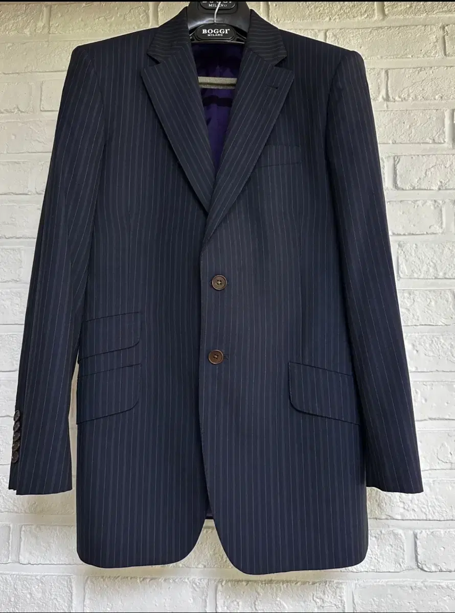 (MADE IN ITALY) Paul Smith London Line Navy Stripe Suit