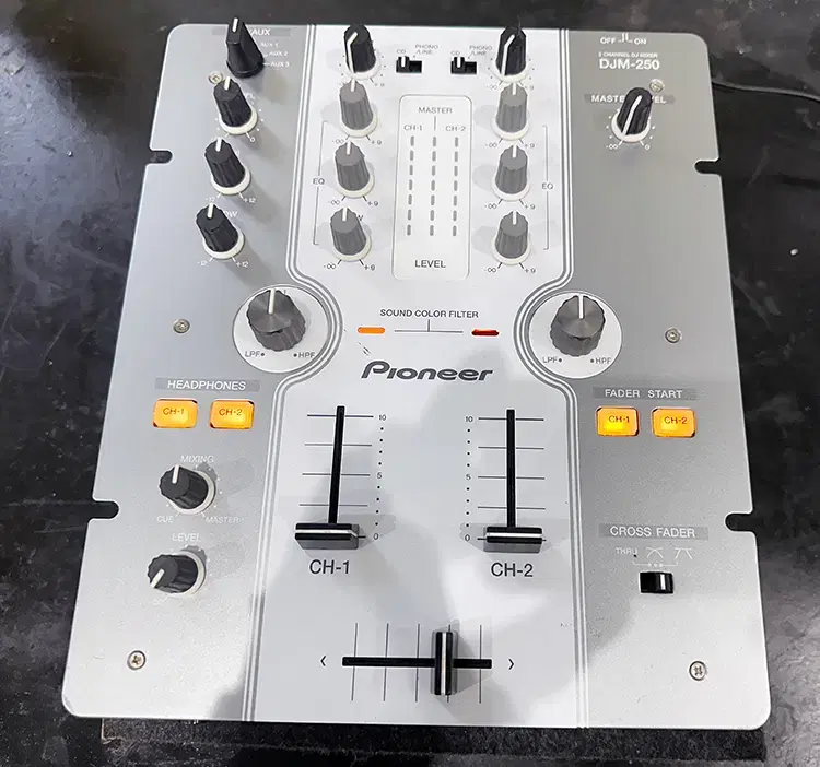 Pioneer 2채널 DJ믹서 DJM250