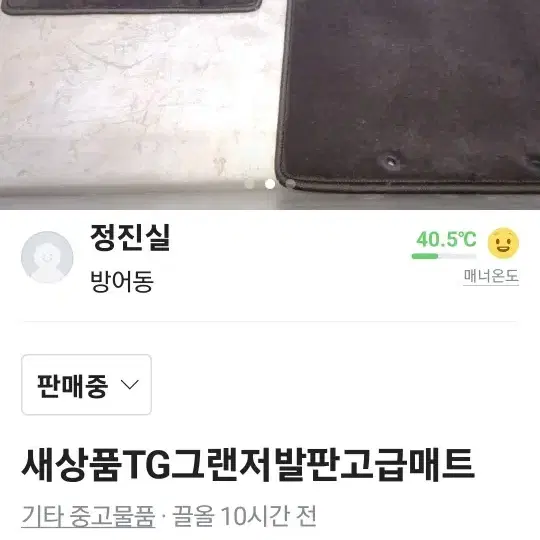 새제품 TG그랜져발판