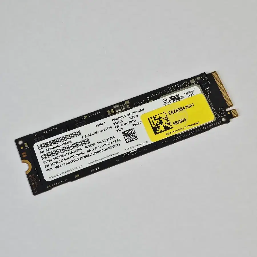 NVMe)삼성전자 PM9A1 M.2 SSD 256GB