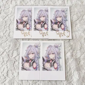 니지산지 언젠가 창포 또는 등꽃 데뷔 폴라로이드 사진 코즈모토네