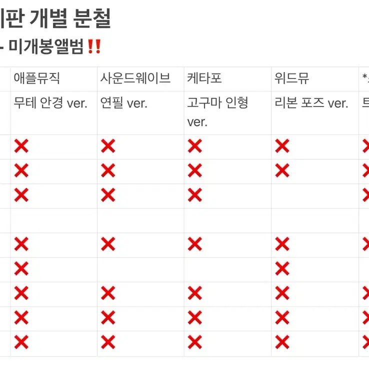 제베원 한국 컴백 5집 블루 파라다이스 장기 단기 일괄 분철 제로베이스원