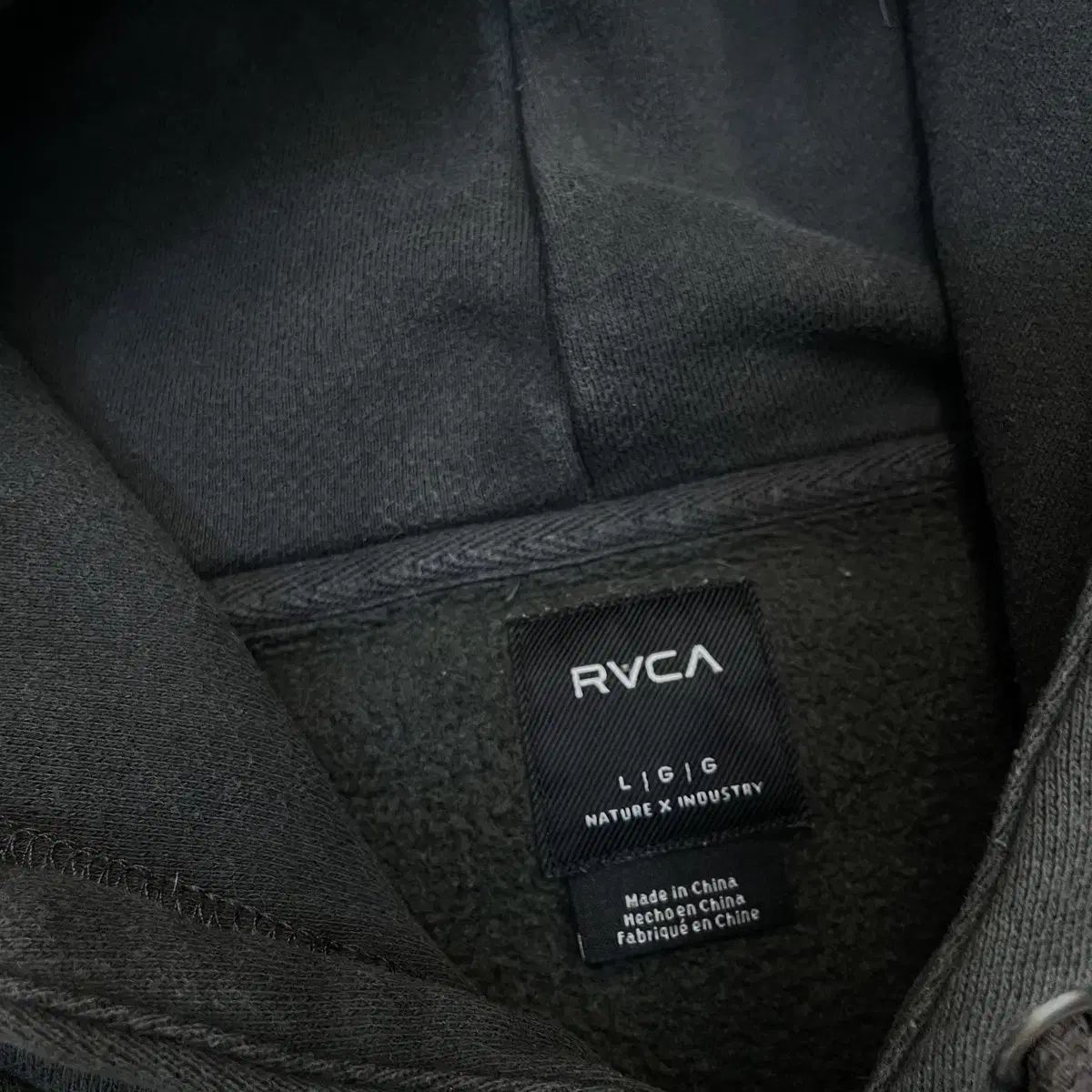 rvca 루카 스펠아웃 후드 L