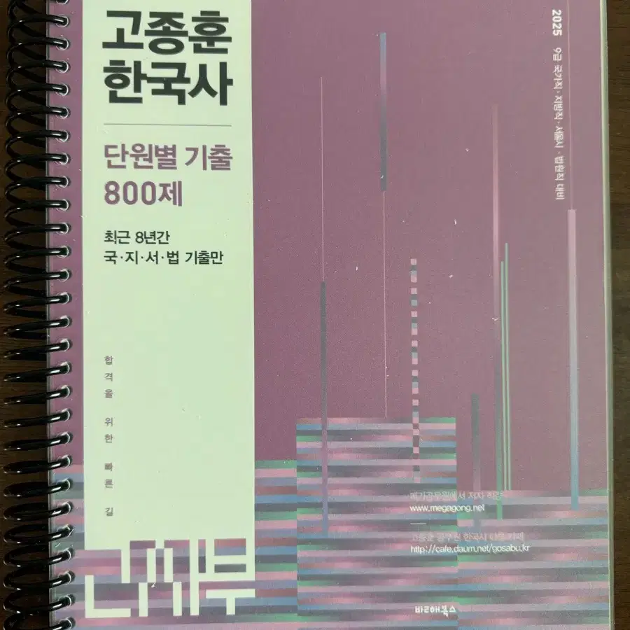 2025 고종훈 한국사 단원별 기출 800제 (분철)