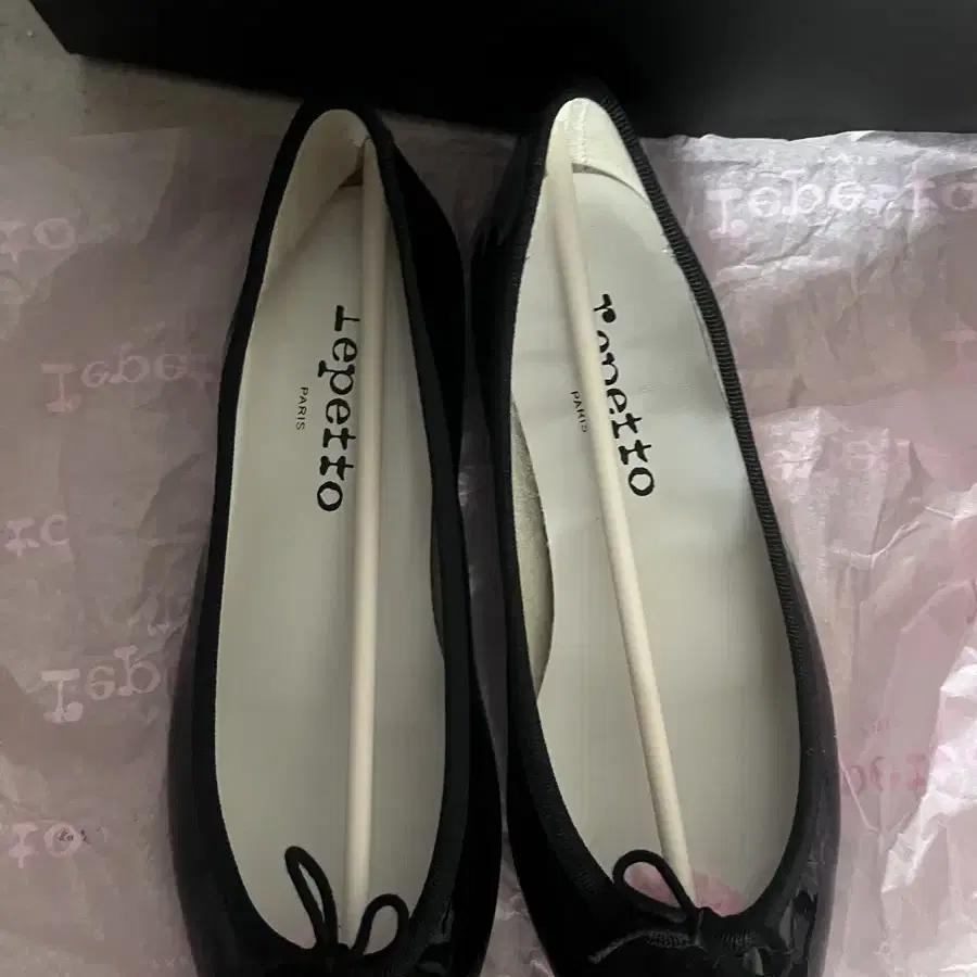 레페토 플랫 블랙 repetto cuir veritable black