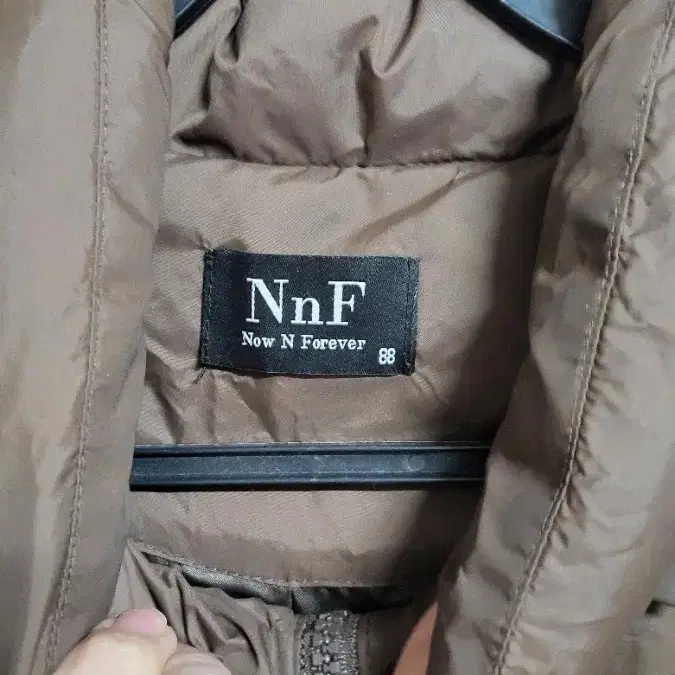 NnF 후드 롱 패딩