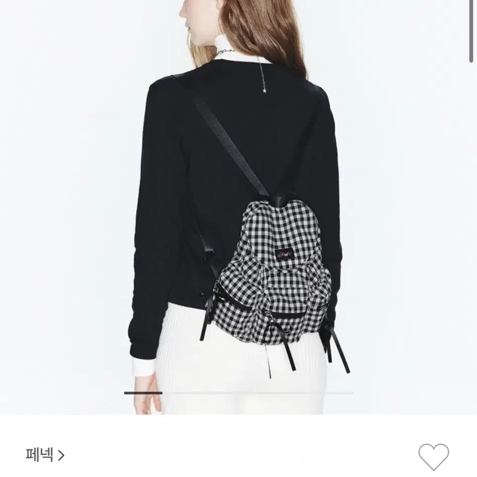 페넥 체크 백팩 BERRY POCKET BACKPACK