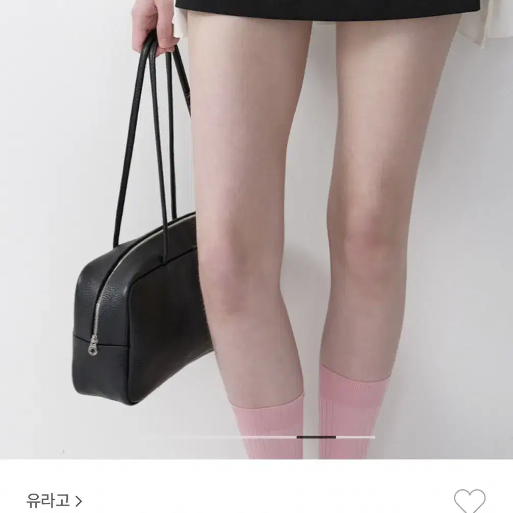 유라고 와이드 스퀘어 토트백 블랙