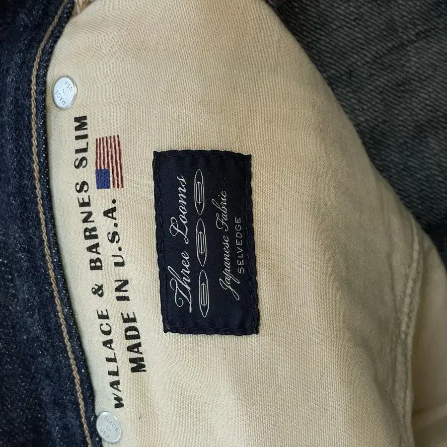 제이크루(wallace&barnes) made in USA 셀비지 데님