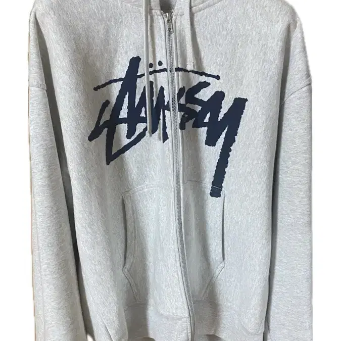 스투시 후드집업 애쉬 헤더 XL ( stussy )