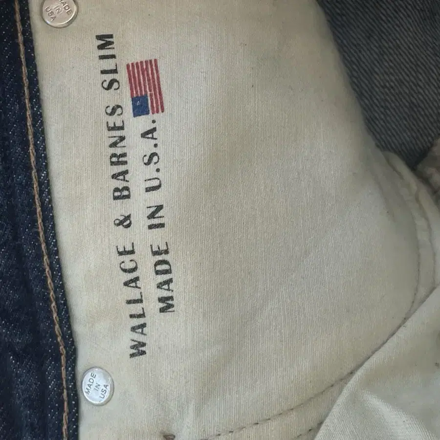 제이크루(wallace&barnes) made in USA 셀비지 데님