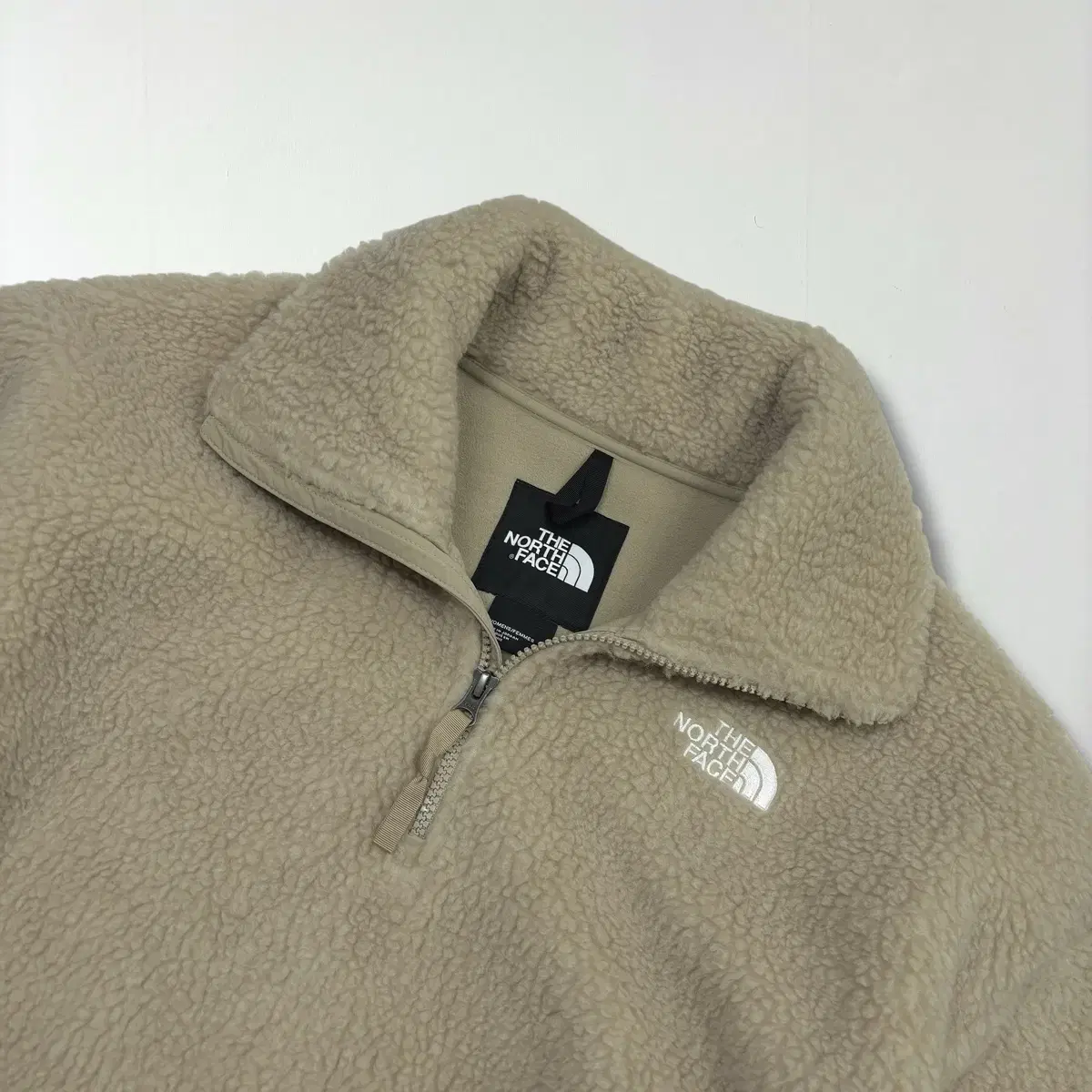 TNF Platte Sherpa fleece quarter zip up