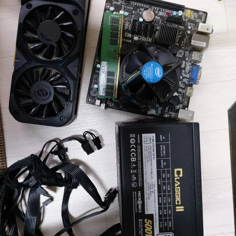 컴터부품 i3 9100f 1050ti 4g 500w ddr4 8g