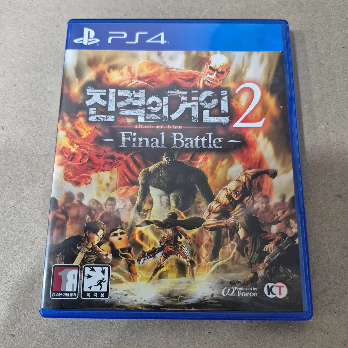 [중고,코드] PS4 진격의 거인 2 파이널 배틀/한글/진격거/파배/FB