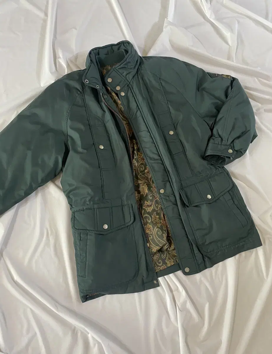 90s Vintage Saint Laurent Safari Windbreaker Padded Goose Down Jacket