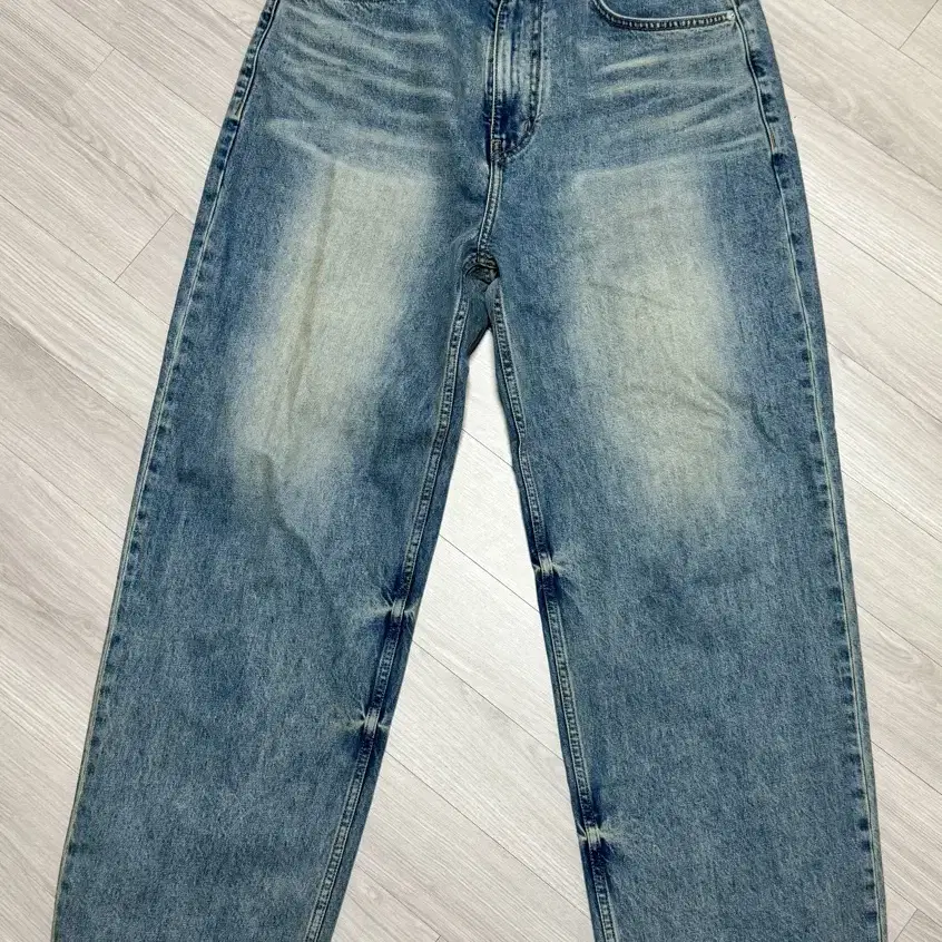 straight denim pants (mid blue) 2사이즈