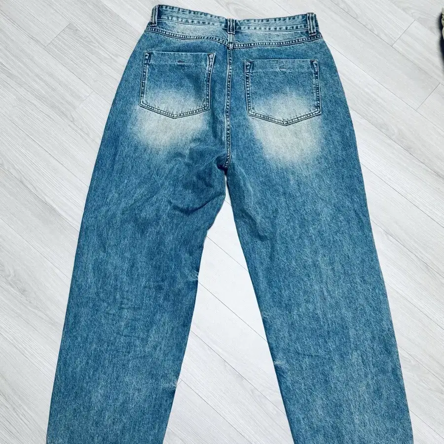 straight denim pants (mid blue) 2사이즈