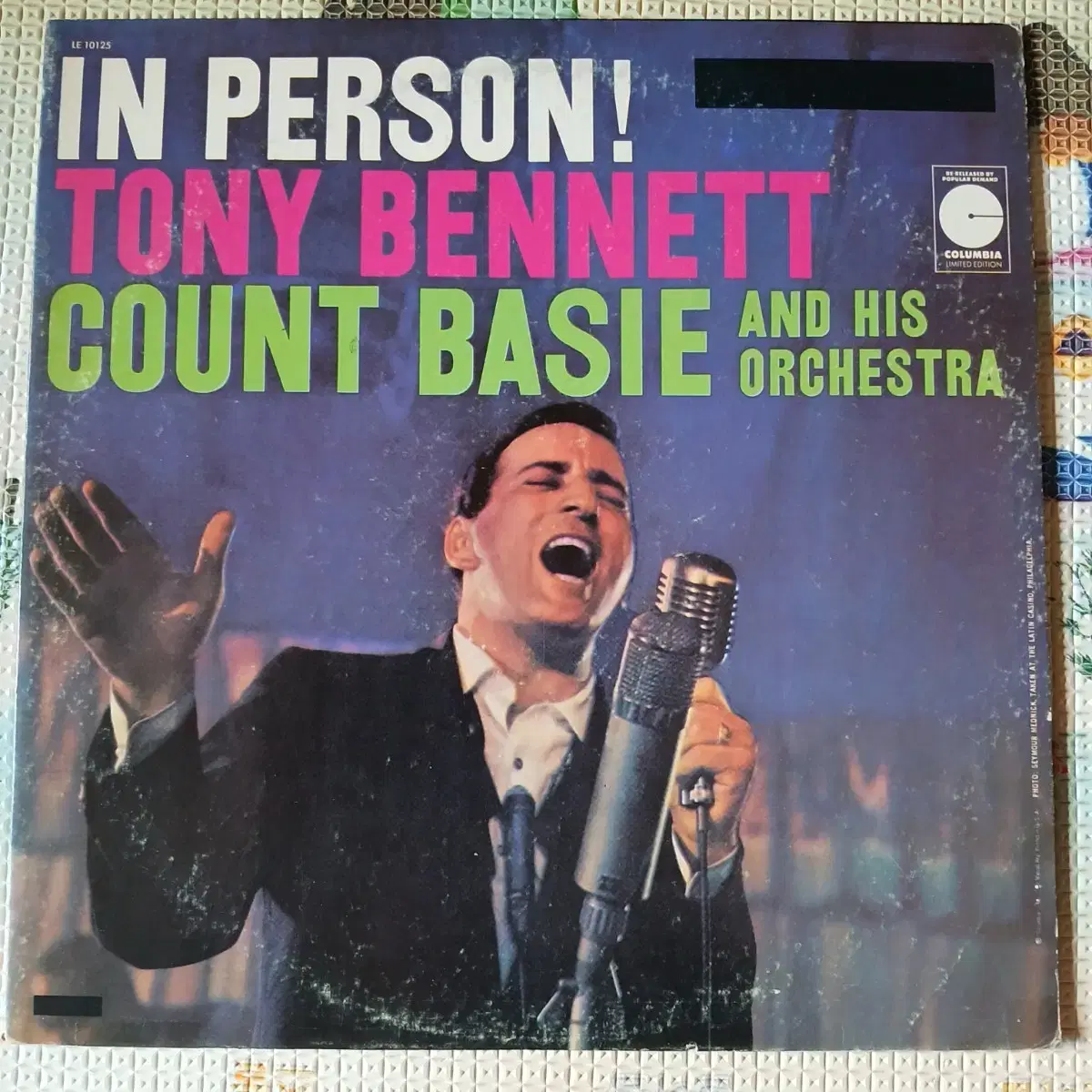 Lp중고 TONY BENNETT - IN PERSON 음반 판매합니다.