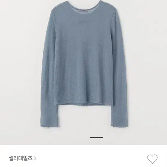 셀리테일즈 sheer knit top