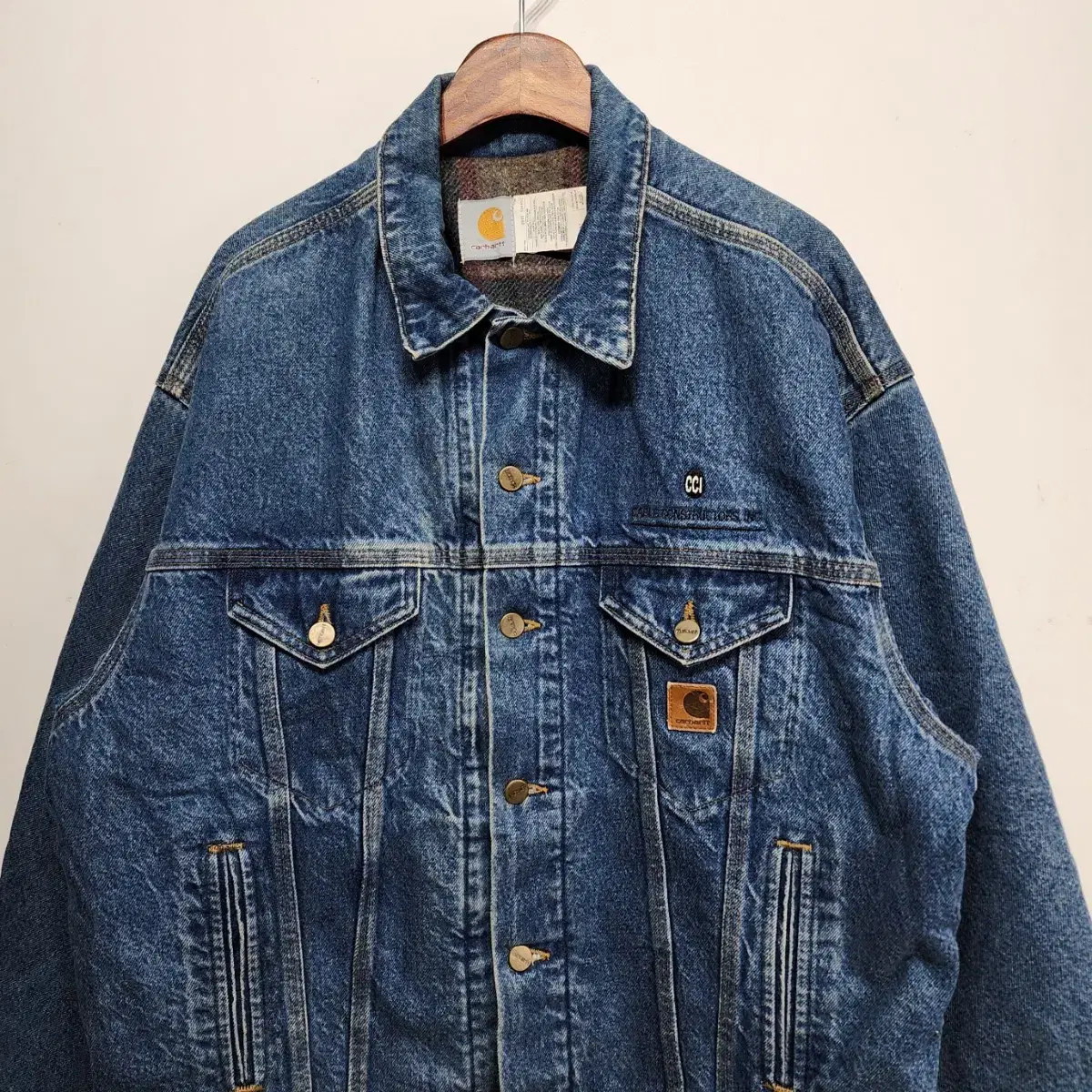 칼하트 CARHARTT 90'S 데님자켓 청자켓 L