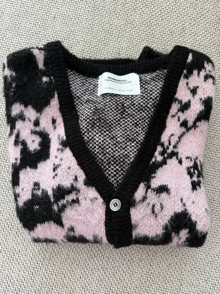 No-Manual PPS Hairy Cardigan Pink plave eunho Cardigan