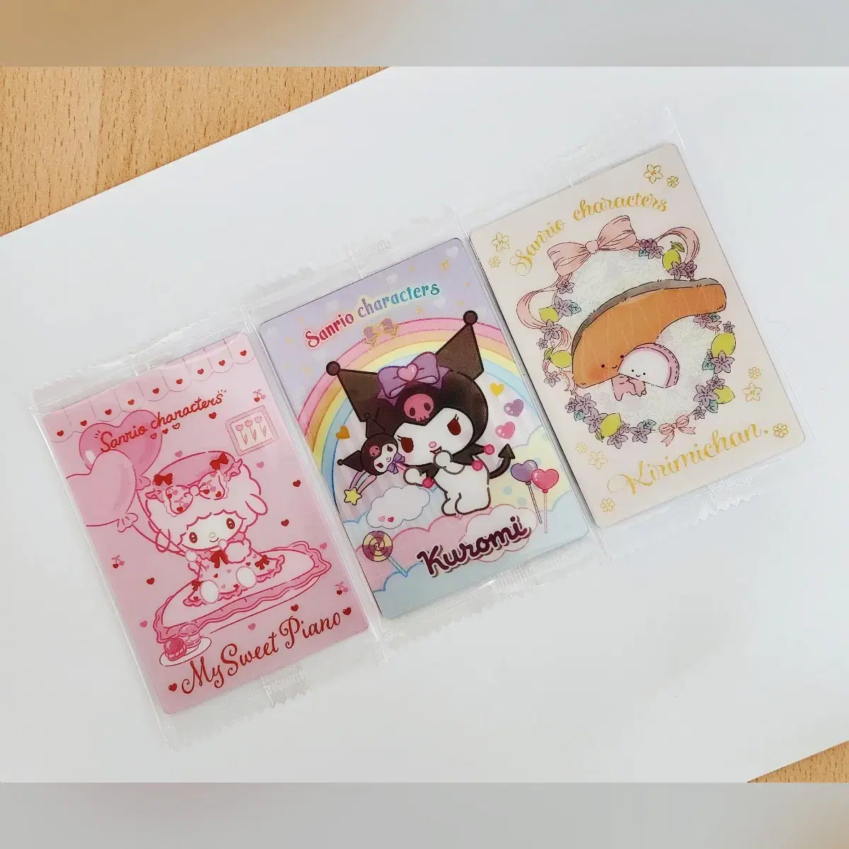 Sanrio Wehearth kard 6 Kuromi 7 Kirimi KIRIMI-chan 8 Piano Unsealed