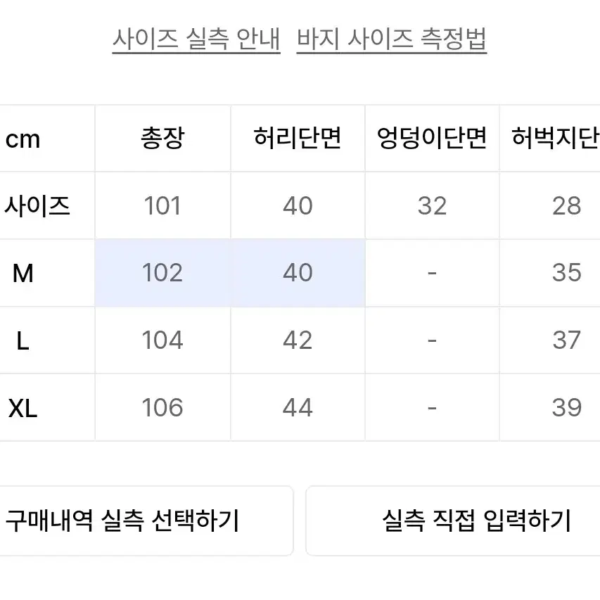 에스피오나지 셀비지 릴렉스드 데님팬츠 M사이즈