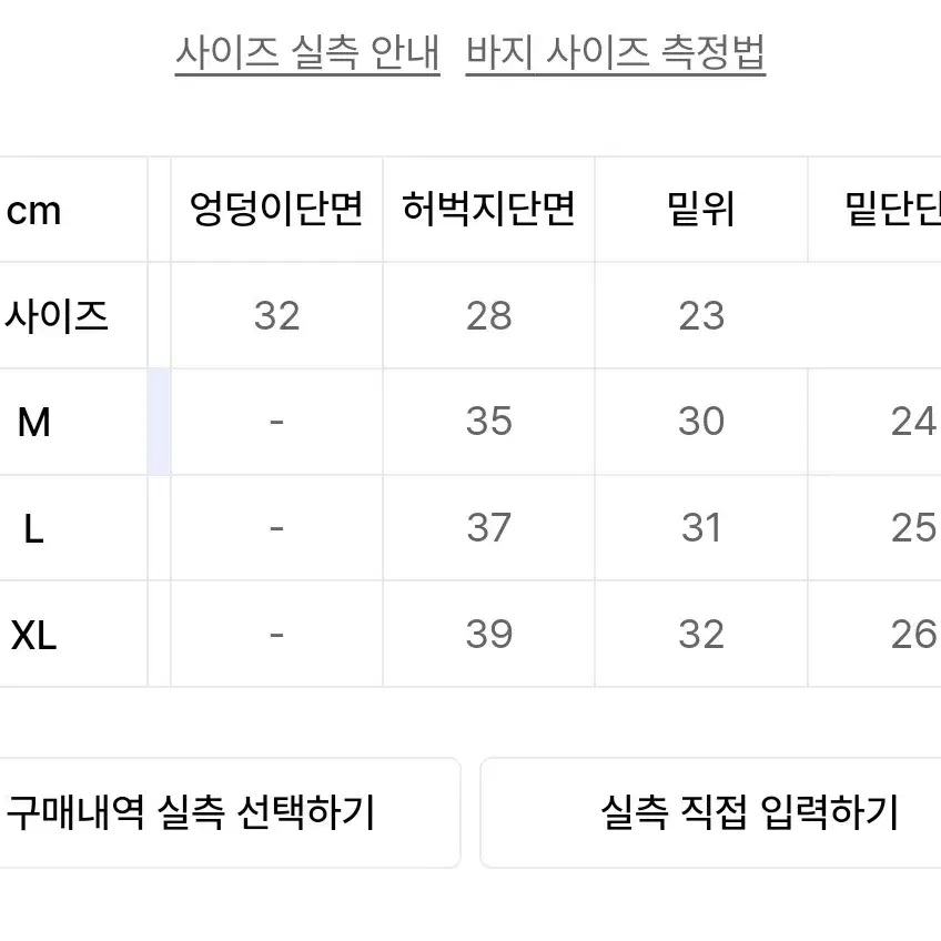 에스피오나지 셀비지 릴렉스드 데님팬츠 M사이즈