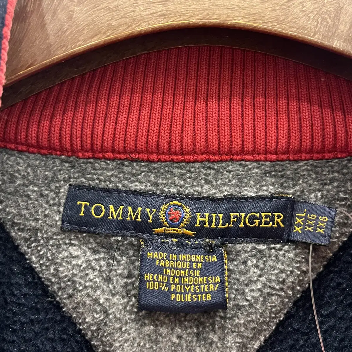 90s Tommy Hilfiger 타미힐피거 하프 집업 플리스 풀오버